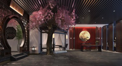 中式中餐厅3D模型下载